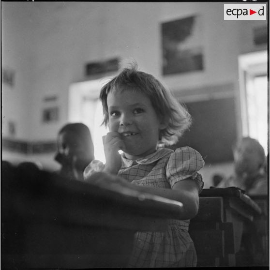 Tamanrasset. Une des salles de classe de l'école de filles.