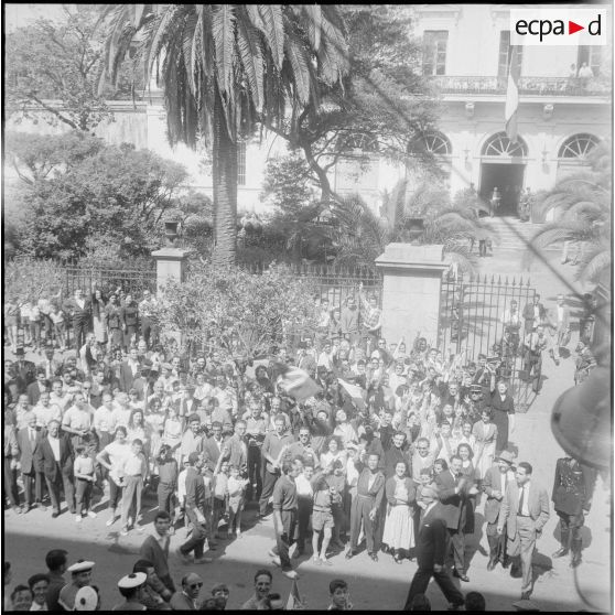 Visite d’une délégation du Comité de salut public d'Algérie en Corse. [Description en cours]