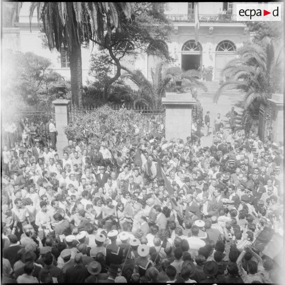 Visite d’une délégation du Comité de salut public d'Algérie en Corse. [Description en cours]