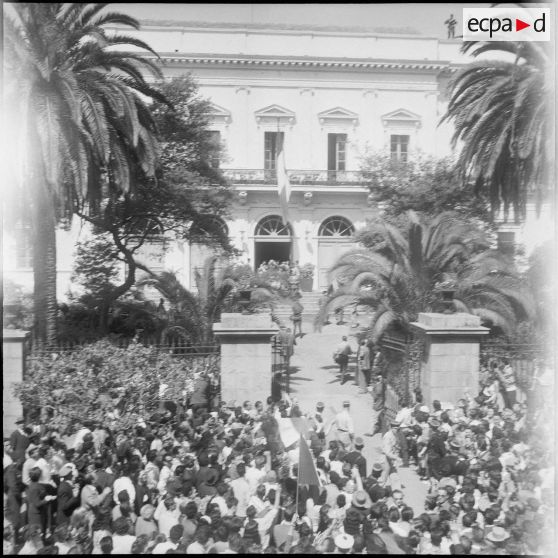 Visite d’une délégation du Comité de salut public d'Algérie en Corse. [Description en cours]