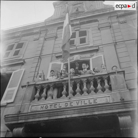 Visite d’une délégation du Comité de salut public d'Algérie en Corse. [Description en cours]