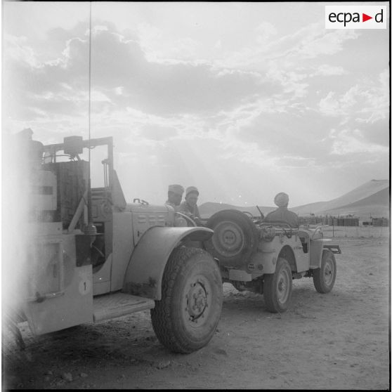 La 1re compagnie saharienne d'infanterie (CSI) de Béni-Abbès. [Description en cours]