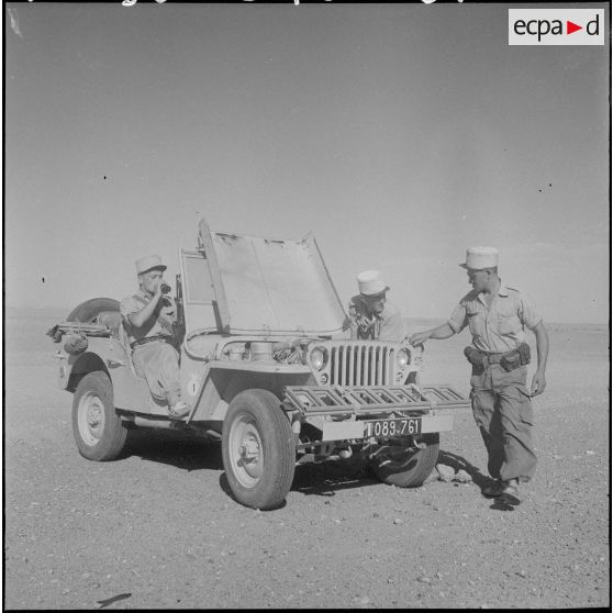 La 1re compagnie saharienne d'infanterie (CSI) de Béni-Abbès. [Description en cours]