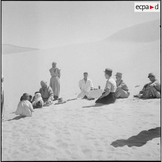 La 1re compagnie saharienne d'infanterie (CSI) de Béni-Abbès. [Description en cours]