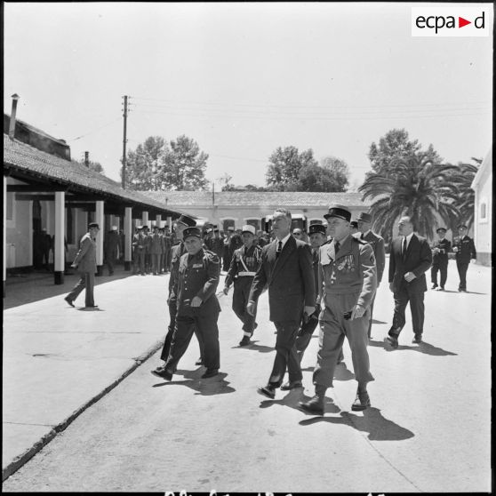 Sidi-Bel-Abbès. Commémorations du 97ème anniversaire du combat de Camerone. Les autorités.