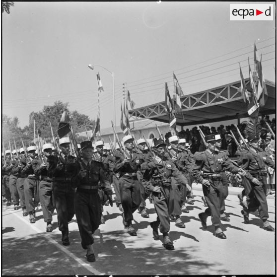 Sidi-Bel-Abbès. Commémorations du 97ème anniversaire du combat de Camerone. Défilé.