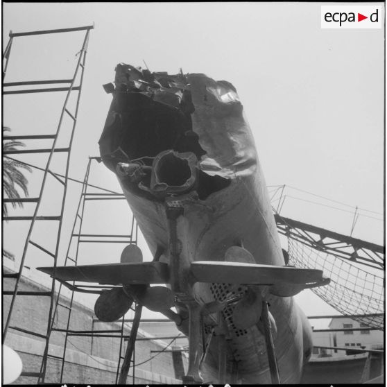 Alger. Avarie du sous-marin Laubie.