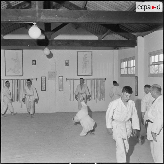 Cap Matifou. Centre Siroco. Entraînement au judo.