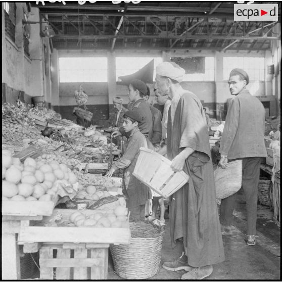 Le marché Kabyle dans la haute ville de Tizi Ouzou.