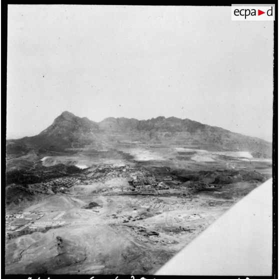Vue aérienne des mines du djebel Ouenza.