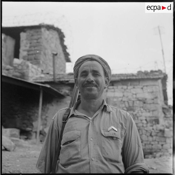 27e bataillon de chasseurs alpins (27e BCA). Portrait d'un soldat.