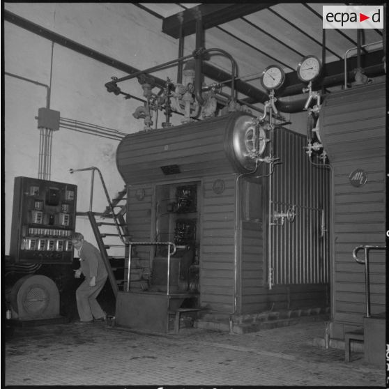 Usine de fabrication de la bière "La Gauloise". La chaufferie.