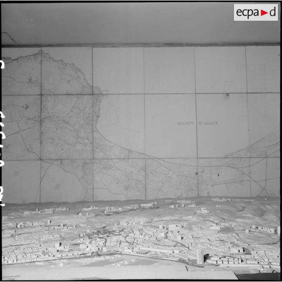 Maquette de la ville d'Alger.