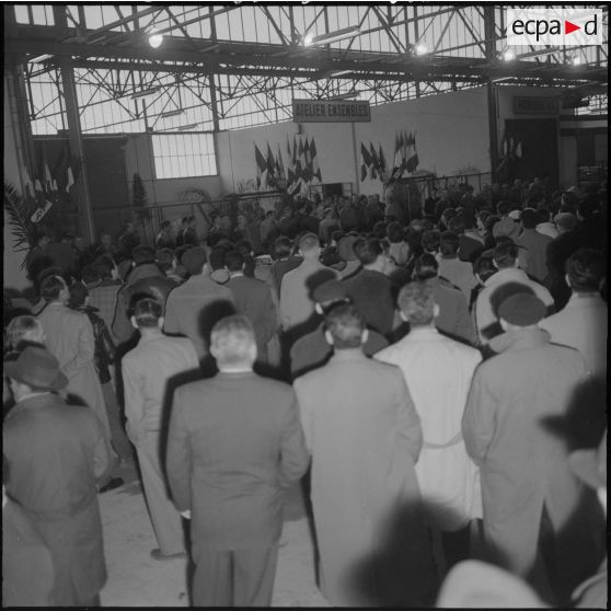 Maison Carrée. Etablissements régionaux du matériel (ERM) d'Alger. Discours du colonel Lallia.