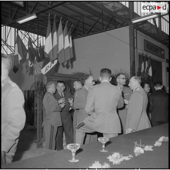 Maison Carrée. Etablissements régionaux du matériel (ERM) d'Alger. Vin d'honneur.