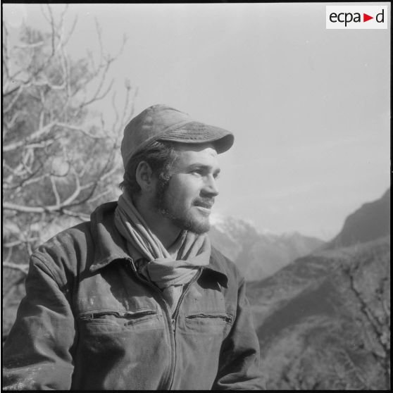 Secteur de Kerrata. 69e compagnie de génie (69e CG). Portrait d'un sapeur.