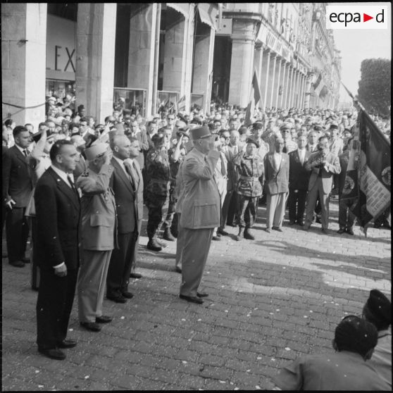 Le général de Gaulle à Bône. [Description en cours]