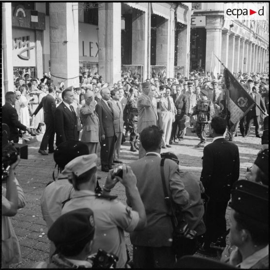 Le général de Gaulle à Bône. [Description en cours]