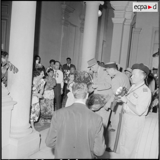 Le général de Gaulle à Bône. [Description en cours]