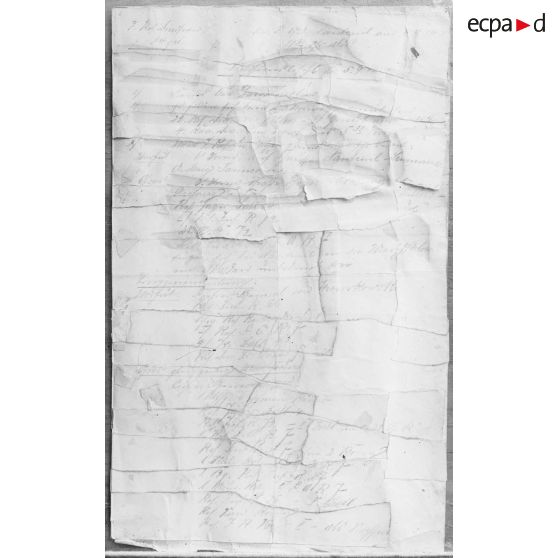 Document allemand relatif à la bataille de la Marne, 2e feuille. [légende d'origine]