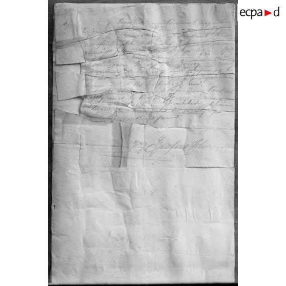 Document allemand relatif à la bataille de la Marne, 3e feuille. [légende d'origine]