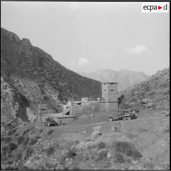 Secteur d'Agmoune. 5e compagnie du 57e régiment d'infanterie (RI). Le poste du barrage.