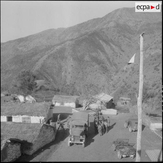 Poste d'Agmoune. 5e compagnie du 57e régiment d'infanterie (RI).