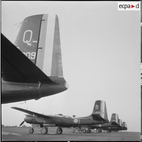 Le groupe Guyenne. Les Douglas B 26 Invader au sol.