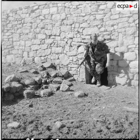 Région de Geryville. Groupement des commandos de marine en opération. Fouille de Mechta.