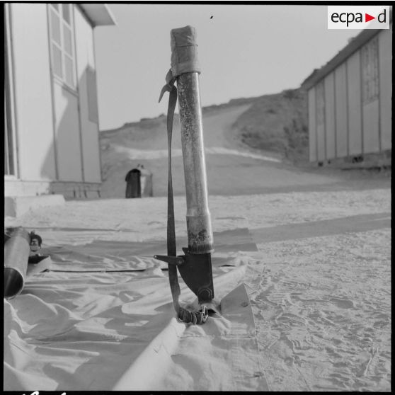 Negrine. Un mortier de deux pouces récupéré des rebelles.