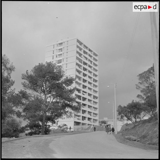 Bône. Construction de buildings.