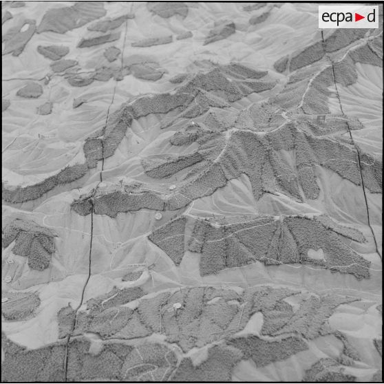 Algérie. Section opérationnelle technique aéroportée (SOTAP). Opération "Mangouste 13 Violette". Maquettes terminées.