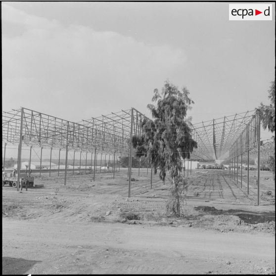 Maison Carrée. Etablissement régional du matériel (ERM). Charpente métallique.