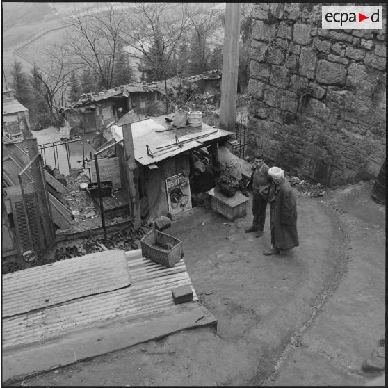Constantine. Mode de vie dans la casbah.