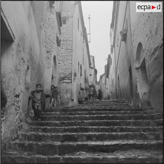 Constantine. Mode de vie dans la casbah.