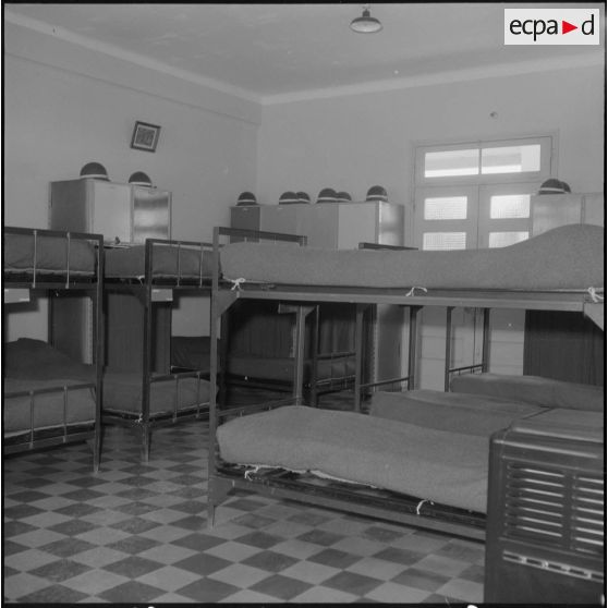 Alger. Compagnie de circulation routière n°210 (CCR 210). Dortoir.