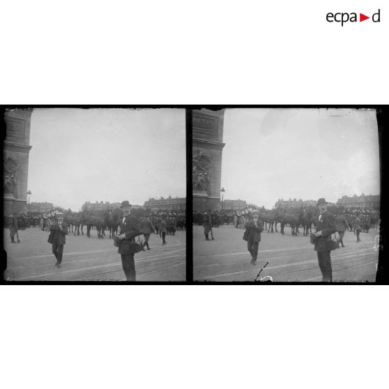 Translation des cendres de Rouget de l'Isle, 14 juillet. [légende d'origine]