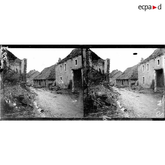 L'entrée du village de Ville-en-Tardenois. [légende d'origine]