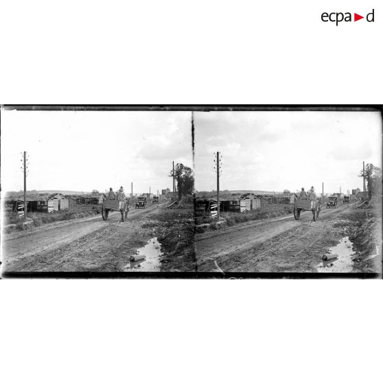 L'entrée du village de Poilly. [légende d'origine]