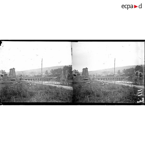 Le pont de Port-à-Binson. [légende d'origine]