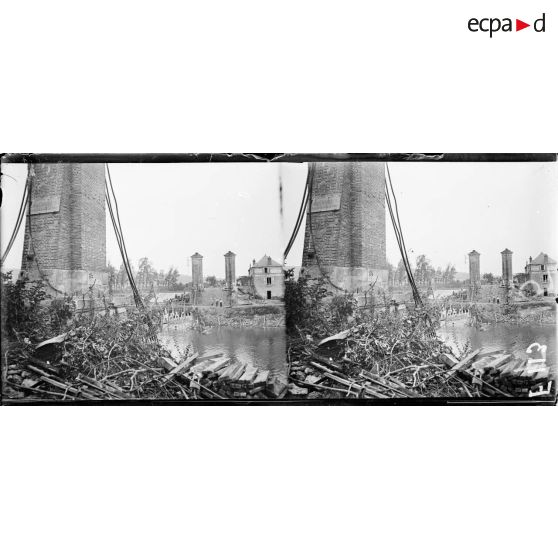 Le pont de Port-à-Binson. [légende d'origine]