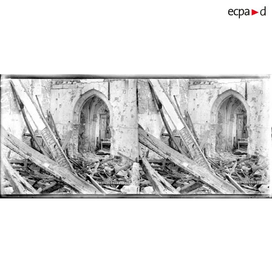 L'église de Marfaux. [légende d'origine]