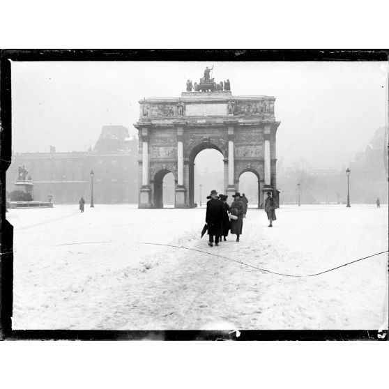 Une vue du Louvre [légende d'origine]