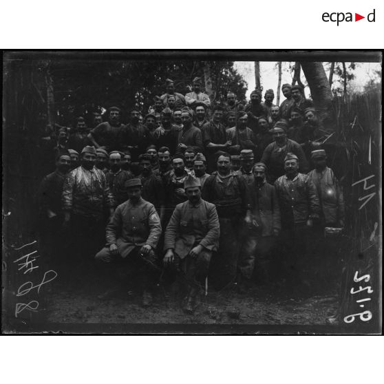 La Neuville-Sire-Bernard, groupe de bouchers. [légende d'origine]