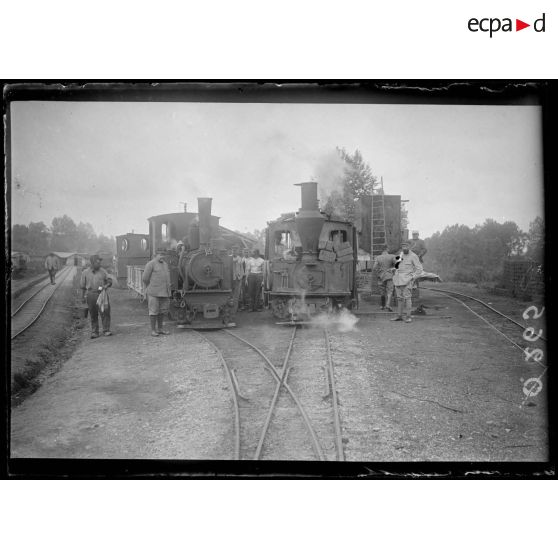 Breuil sur Vesle. Gare du chemin de fer Décauville. [légende d'origine]