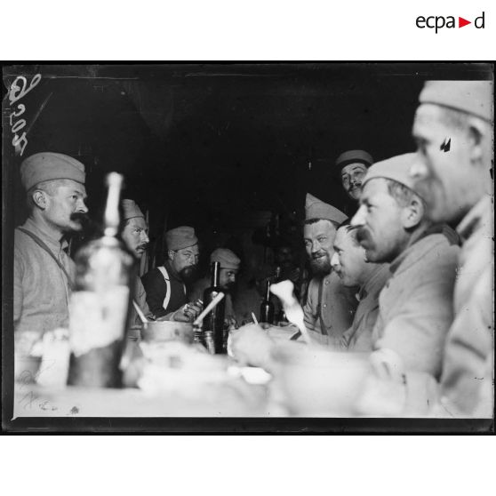 Dugny, un cantonnement de repos. [légende d'origine]