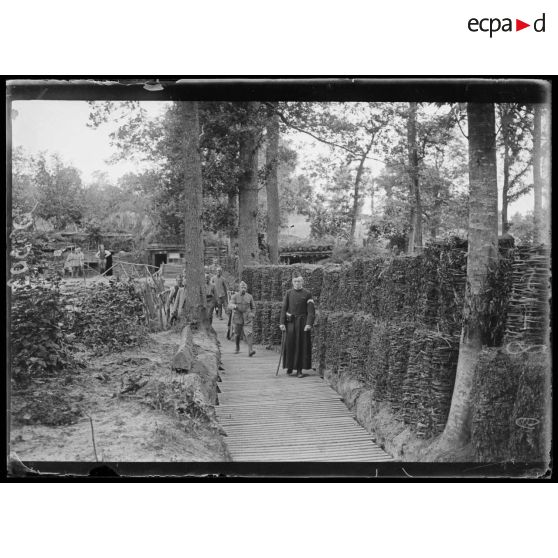 Craonnelle. Aisne. Boyau d'évacuation des blessés. [légende d'origine]