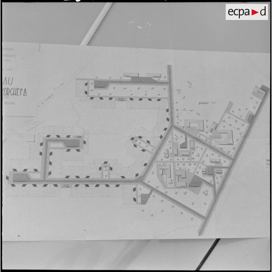 Région de Bône. Plan du nouveau village de Mekorchefa.