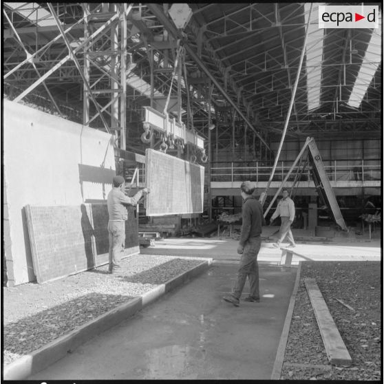 Constantine. Etablissements Camus-Rossi. Différentes phases du stockage.