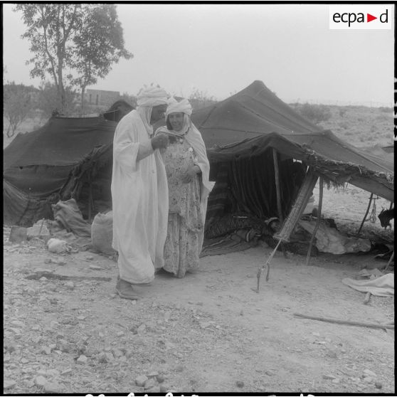Les nomades qui, pendant la moisson, viennent aider à la ferme.